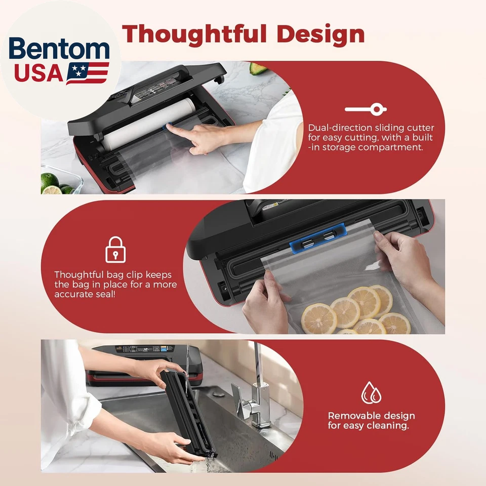 95Kpa 真空封口机,商用全自动食品封口机,10 合 1 Funct — 第 4/4 张图片