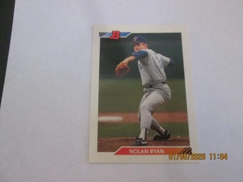 NOLAN RYAN RANGERS 1992 BOWMAN BASEBALL CARD #222