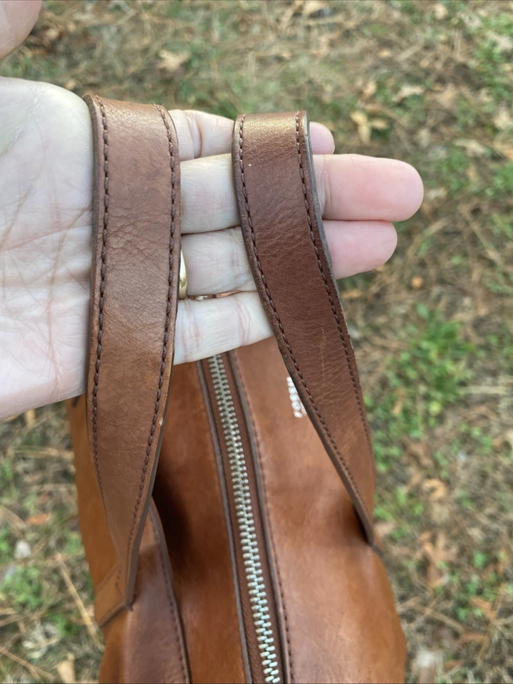 BOLSO DE CUERO MARRÓN CON CARTERA FOSSIL SYDNEY SATCHEL Foto 4 de 4