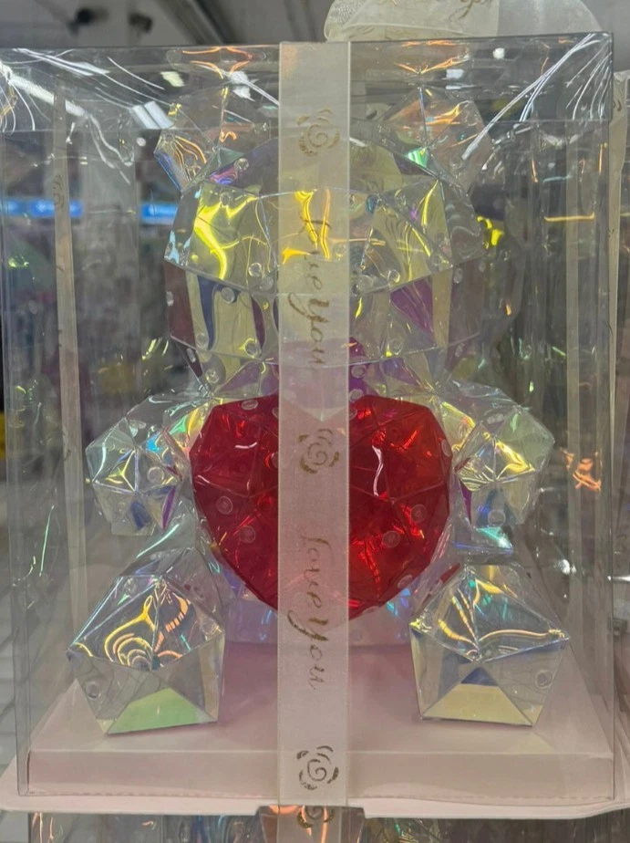 Lampada Da Tavolo Natalizia Orsetto Con Cuore - Immagine 2 di 2