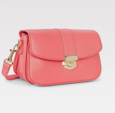Sac Bandoulière cuir rose LANCASTER - Photo 1/4