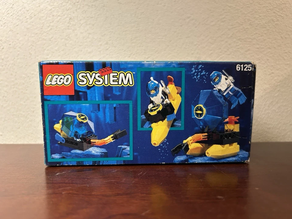 全新带盒 罕见 复古 乐高 6125 Aquazone: Sea Sprint 9 密封 免运费 — 第 2/4 张图片