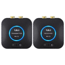 1Mii 2.4GHz Wireless Audio Transmitter Receiver Set for TV, 260Ft/80M Long Ra...