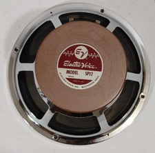 EV SP12 Full Range Speaker Electro Voice 12” Whizzer Cone Working