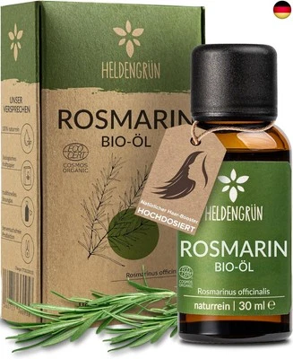 BESUCHE DEN HELDENGRÜN-STORE Heldengrün® BIO Rosmarinöl [HOCHDOSIERT] Natürlicher Haar-Booster - 100% nat