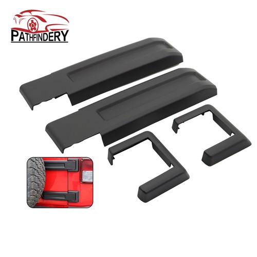Matte Black Tailgate Hinge Cover Trims For Jeep Wrangler JL 2018+ – Set Of 2 5 thumbnail image