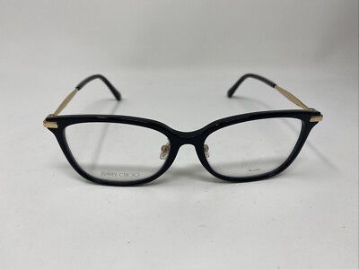 JIMMY CHOO EYEWEAR JC307/F 000 54-16-145 BLACK GOLD EYEGLASSES WX27