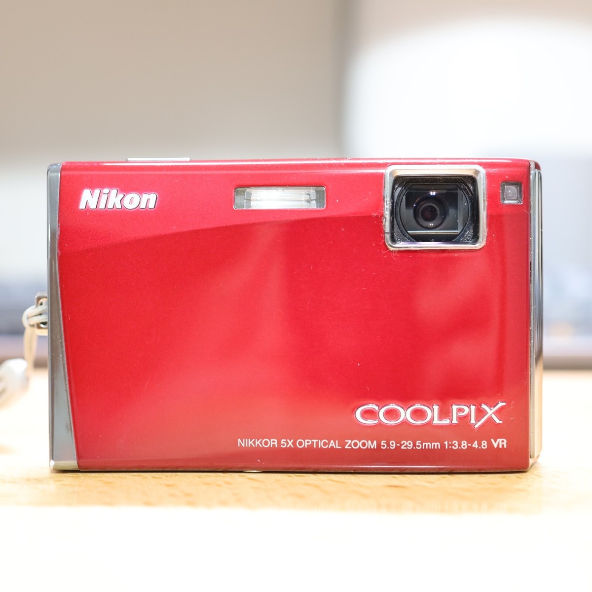 Nikon COOLPIX S60 10.0MP Digital Camera - Crimson red for sale