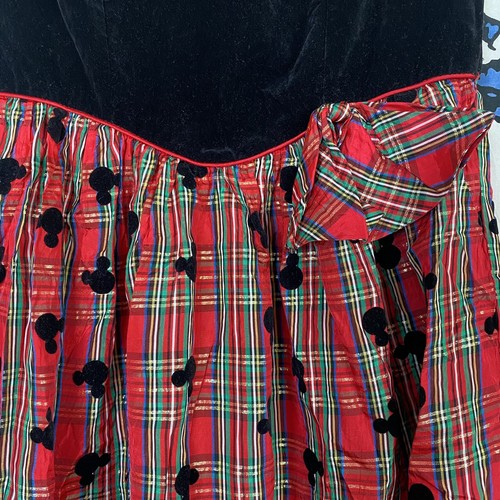 VTG Disney Store Mickey Minnie Mouse Costume Dress Adult Women Red Polka Dot USA - Picture 2 of 6