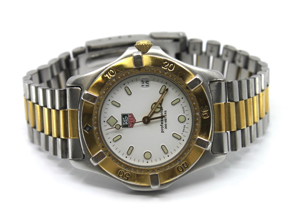 Tag Heuer WE1122-R Professional 2000 Series Two Tone Watch Tag Heuer WE1122-R Professional 2000 Series Two Tone Watch
