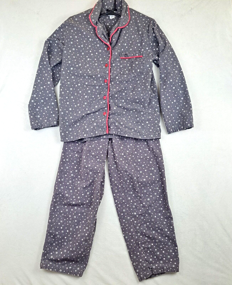 Joe Boxer Women's Gray With Stars Fleece Pajama Set Size S (Small