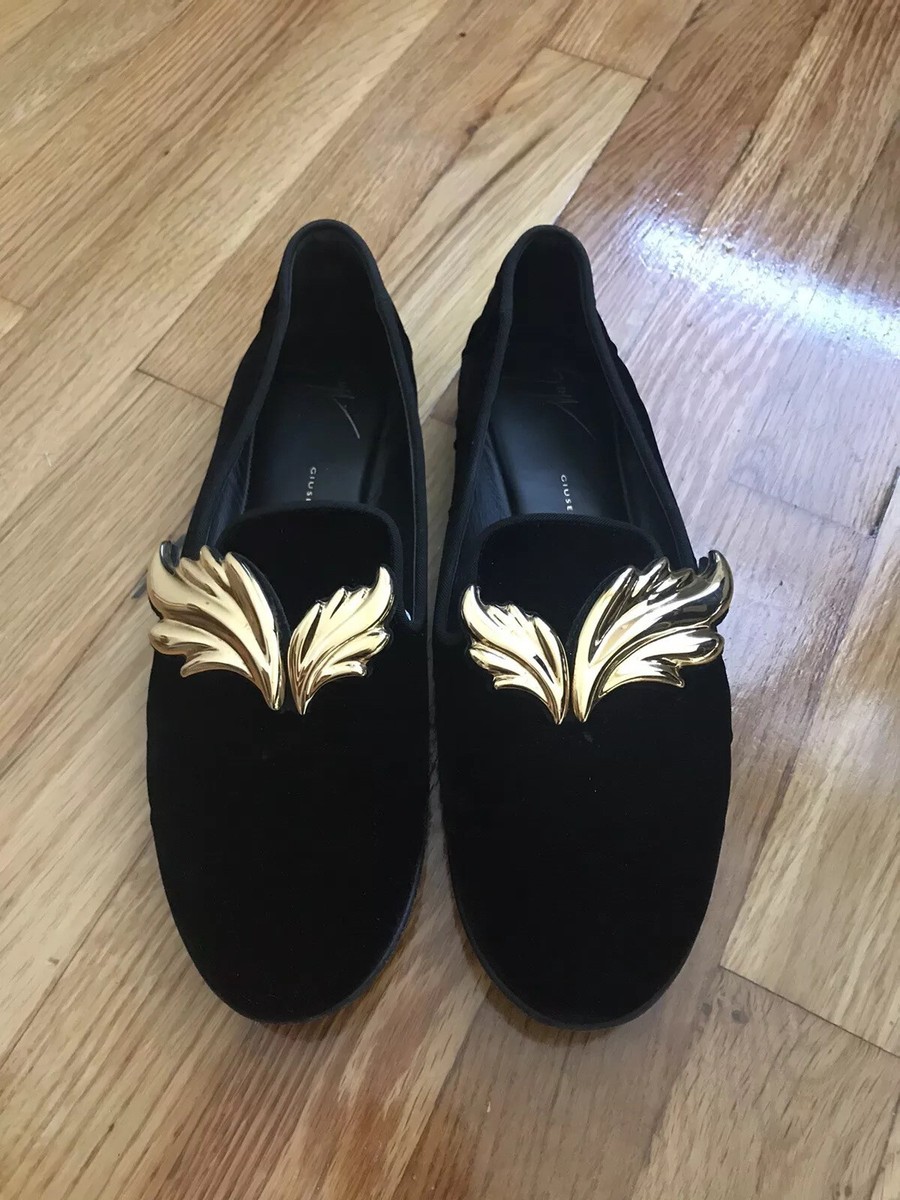 $800 Giuseppe Zanotti Firewings Velvet Slip-on Size 38