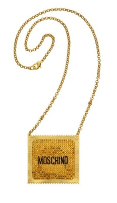 MOSCHINO [TV] H&M Gold-plated Condom necklace RARE!!!!!!!! | eBay UK