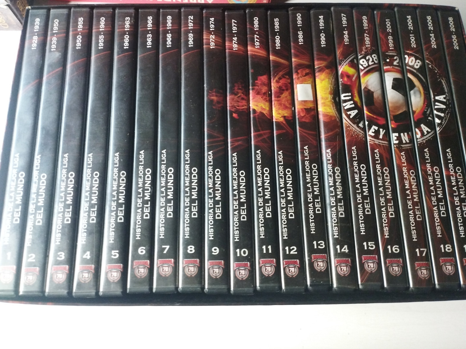Historia de la Mejor Liga del Mundo LFP rtve 1928-2008 20 x DVD Español Region 2