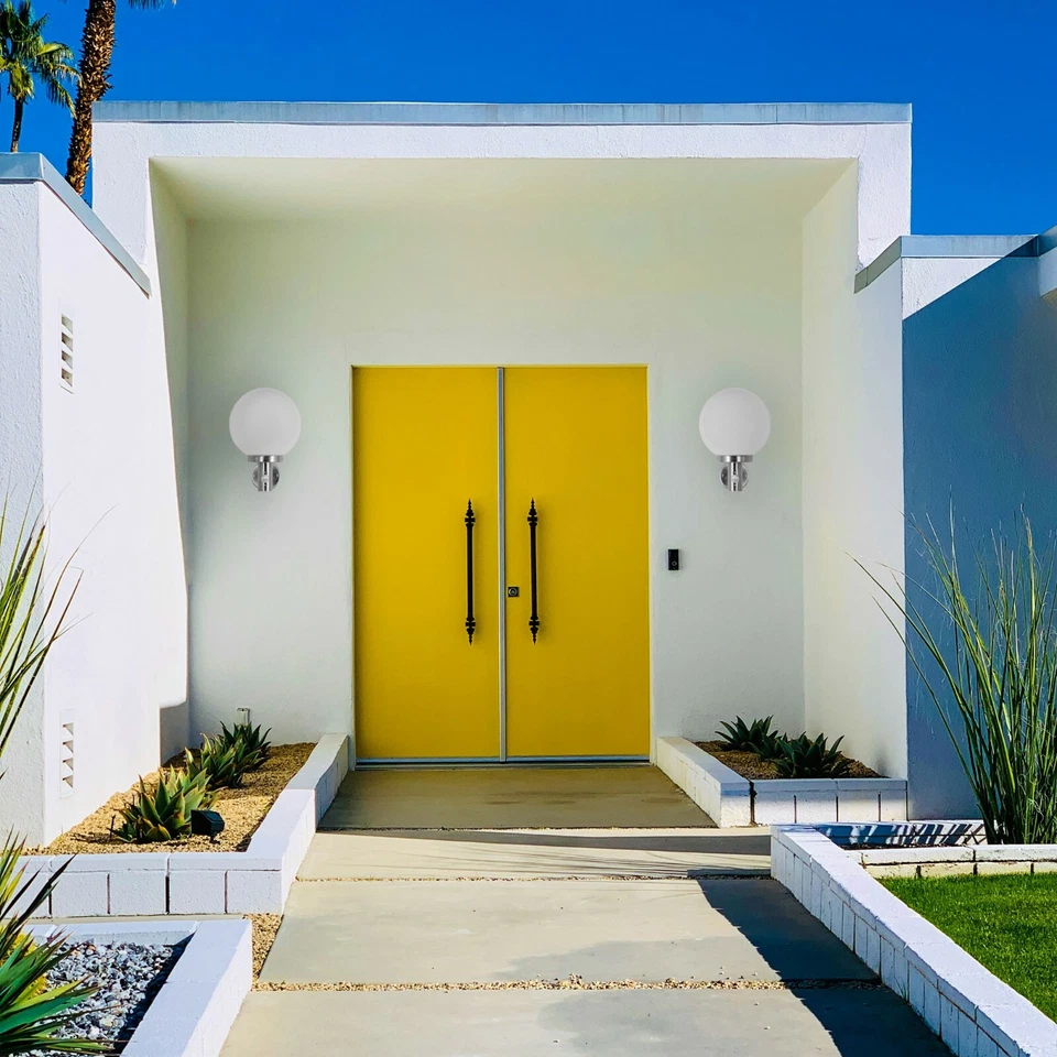 Außenleuchte E27 Bewegungsmelder Wand Lampe Gartenlampe Edelstahl Leuchte - Bild 2 von 4