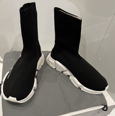 Size 8 - Balenciaga Speed Trainer 2017 Mid Black Red for sale