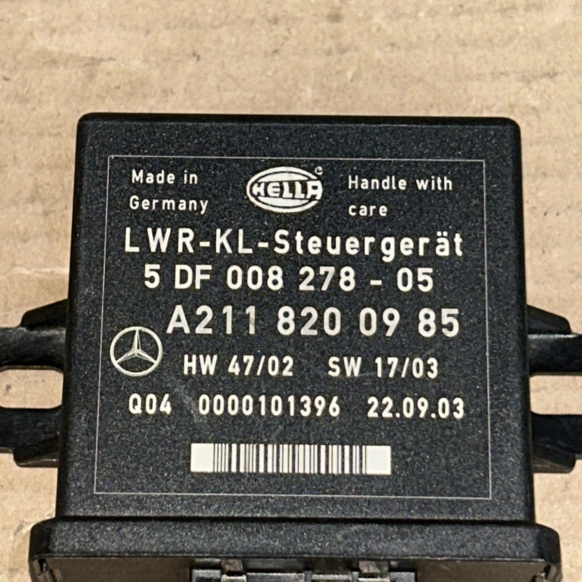 A2118200985 MERCEDES BENZ W211 R171 W240 CONTROL UNIT SENSOR