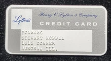 Lytton's Charge Card.  Princess size. Our cc2329