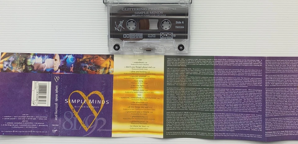 Simple Minds – Glittering Prize 81/92, AUS Cassette - Image 2 of 4