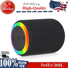 Portable Wireless Speaker Outdoor Party Speaker Mini Speaker w/ 7 RGB Lights