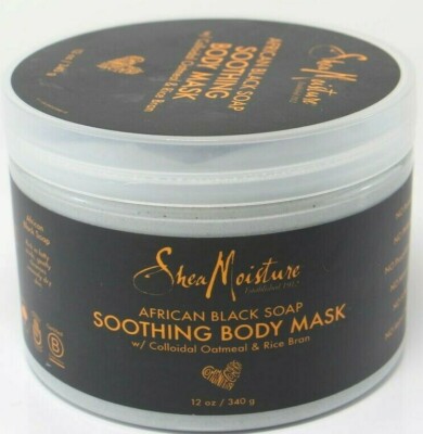 3 PACK Shea Moisture African Black Soap Soothing Body Mask 12 Oz U32