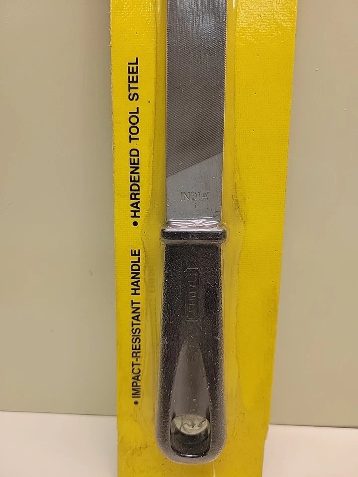 Stanley 8" Flat File Mill Bastard Handle 22-008 Hardened Steel #8 New Old Stock - Image 3 of 4