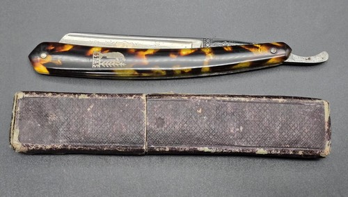 Straight Cut Throat Shaving Razor Solingen ESTAS N76 W.Eickenberg Germany/c1930 - Picture 7 of 7