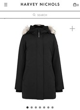 Authentic Canada Goose Victori Parka - Fur Trimmed - Small - Graphite Black