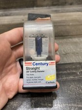 Century 1/4" Shank TCT Carbide Router Bit 3/8" Straight 40104