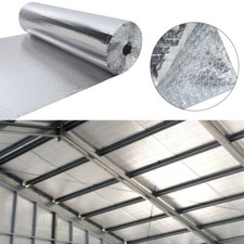 1.2m x 25m Silver Double Aluminium Bubble Foil Insulation Loft Car Caravan Shed