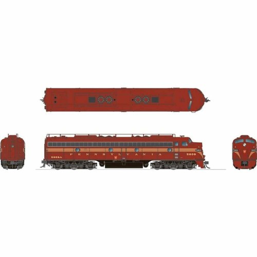 Rapido 28533 HO Scale Pennsylvania 5 Stripe Scheme EMD E8A (DC/DCC/Sound) #5896 - Picture 2 of 2