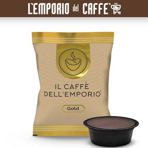100 Capsule Il Caffè Dell' Emporio Compatibili Lavazza A Modo Mio Gold Oro - Foto 1 di 3
