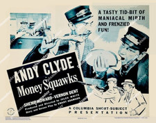 MONKEY SQUAWKS 1940 SHEMP HOWARD ANDY CLYDE  11 X 14 LOBBY TITLE CARD