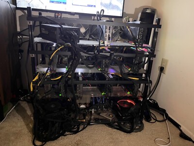 3070 & 3080 Nvidia 11 GPU Complete Mining Rig.
