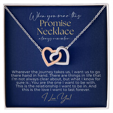 Promise Necklace For Her, Girlfriend Gift, Gift for Girlfriend, Christmas Gift