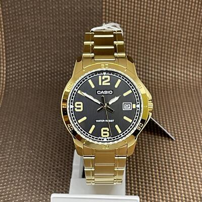 Casio MTP-V004G-1B Gold Tone Stainless Steel Analog Quartz Men's
