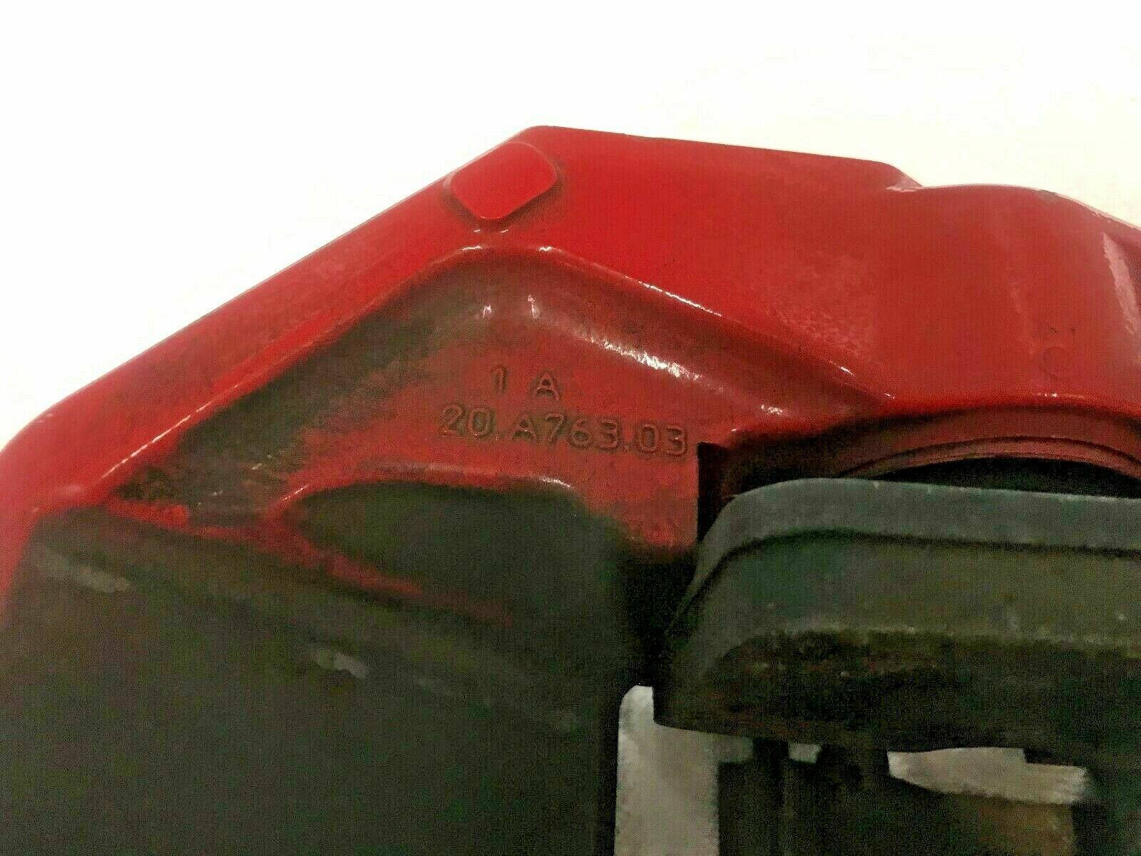 FERRARI 458 ITALIA SPIDER DRIVER LEFT BRAKE CALIPER WITH PADS RED OEM 261770