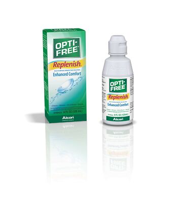 Opti-Free Replenish Multi-Purpose Disinfecting Solution with Lens Case (Pack ...