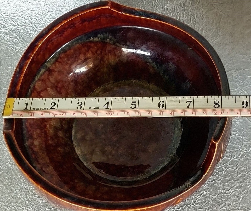 Japanese Pottery Mid Century Modern Vase Round Brown Ikebana Vintage eBay