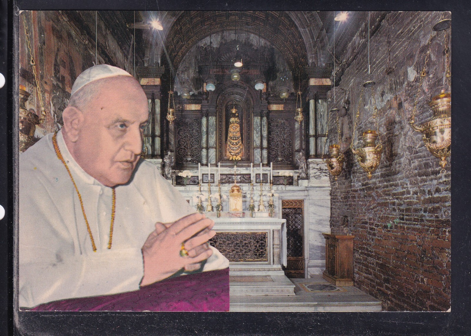 Cartolina Loreto Interno Santa Casa Papa KB531