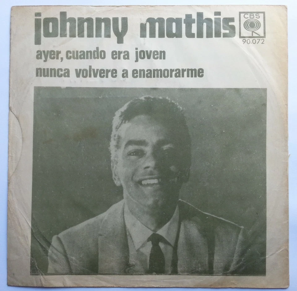 JOHNNY MATHIS YESTERDAY WHEN I WAS YOUNG 1969 UNIQ CVR! UNIQ CHILEAN PRESS ONLY! - Image 3 of 4
