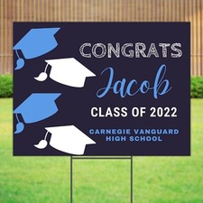 Class of 2022 Graduation Yard Sign, Personalized College Graduation Lawn Signs