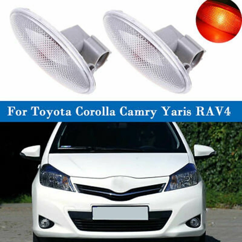 Luces de señalización de giro LED para Toyota Yaris 2005-2011 2 piezas luces de guardabarros Foto 2 de 4