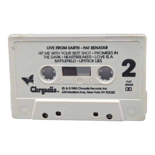 Pat Benatar Live From Earth Cassette Tape Chrysalis Records USA - Picture 6 of 6