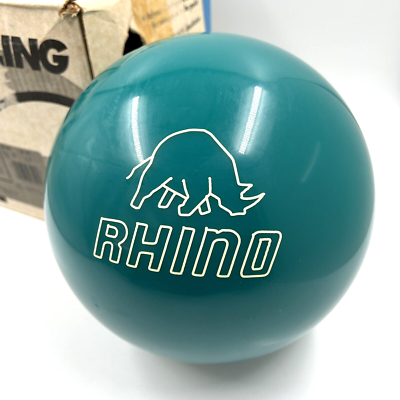 Vintage Brunswick Rhino Bowling Ball 10 Lbs. 3 oz. Turquoise New