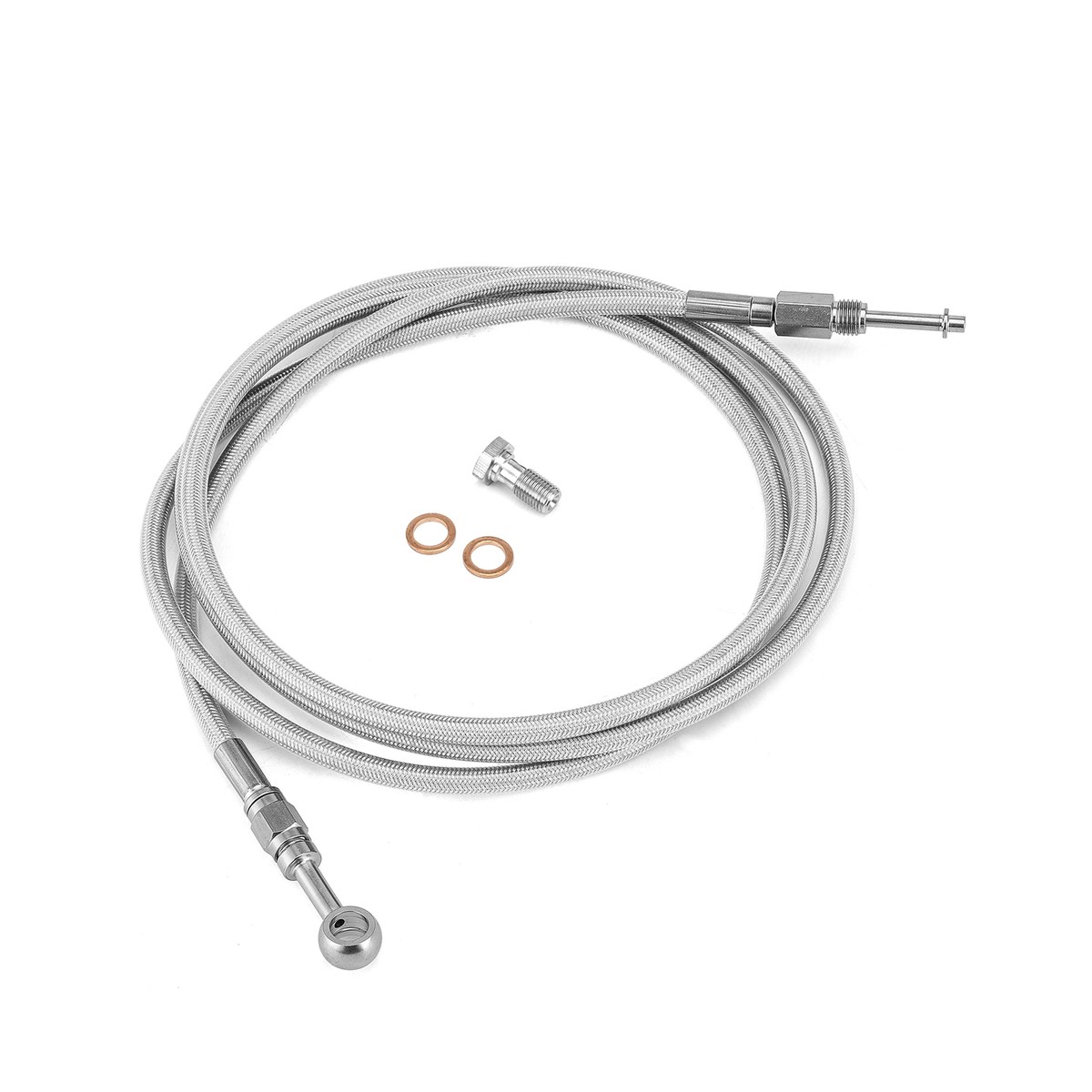 Chrome Hydraulic Clutch Line for Harley CVO Touring Road King 07