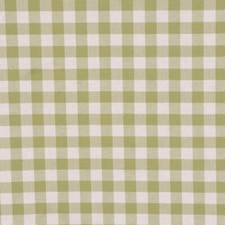 Gingham Check Green Fabric Curtain Crafts Cushions Upholstery per metre
