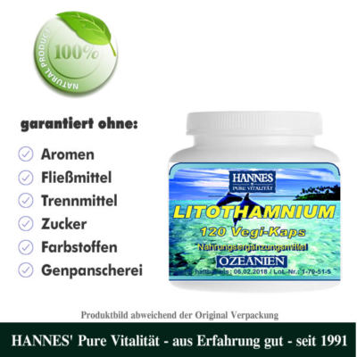 Lithothamnium 120 Vegi-Kaps - Beste HANNES' Qualität