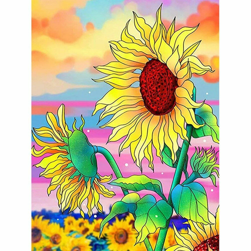 Sunflower Diamond Painting - Full Square/Round Diamond Embroidery