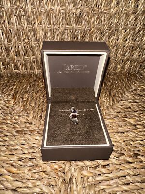 Jared Sterling Silver Necklace With Stones